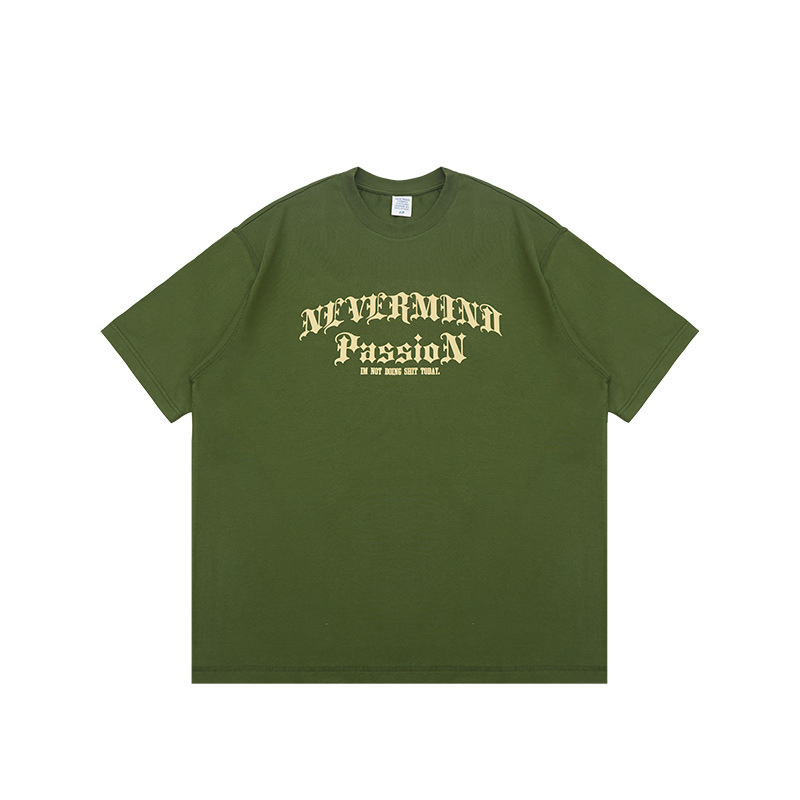 retro contrast print T-shirt 2421S23