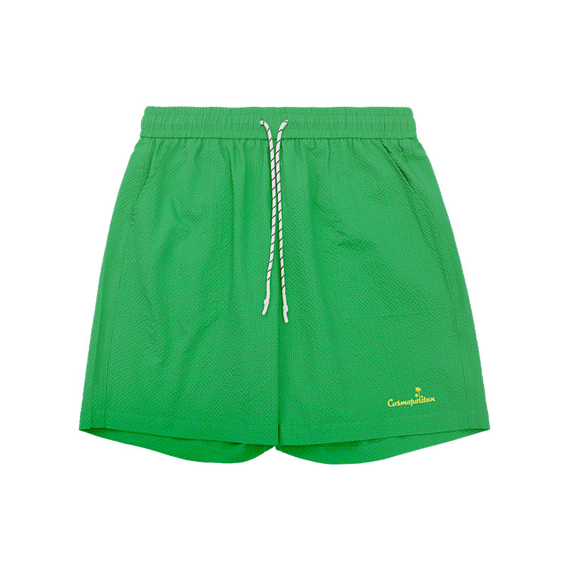 Seersucker Plaid Beach Shorts 12148S23