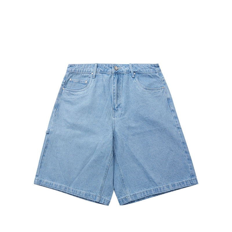 solid color denim shorts 12047S22