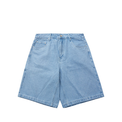 solid color denim shorts 12047S22