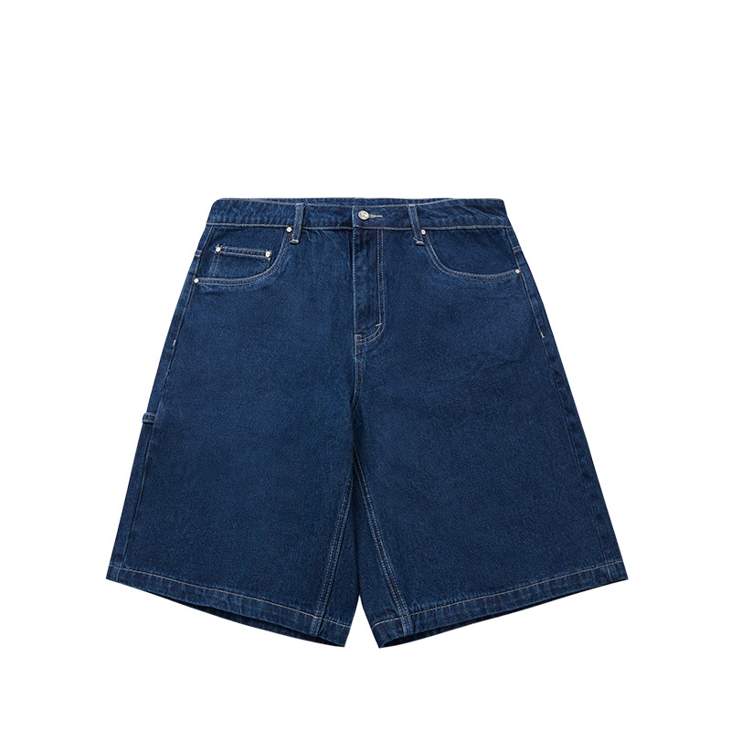 solid color denim shorts 12047S22