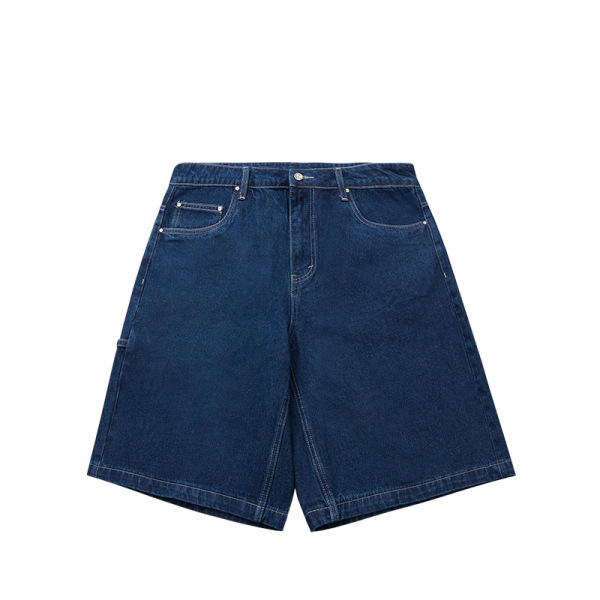 solid color denim shorts 12047S22