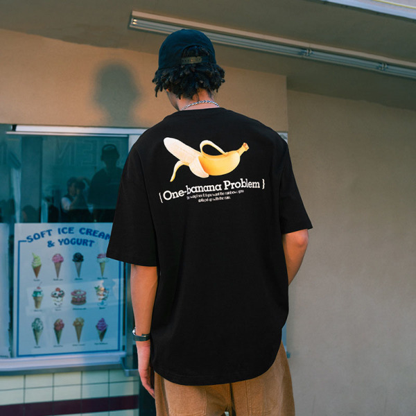 Spoof Banana Print T-Shirt 2405S23
