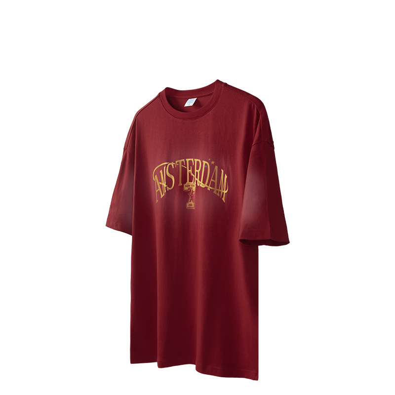 Spray-painted American lettering T-shirt 2597S23