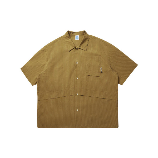 Solid Color Casual Short Sleeve Shirt 9051S23