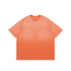 Street Gradient Solid Color Washed Old T-Shirt 2457S23