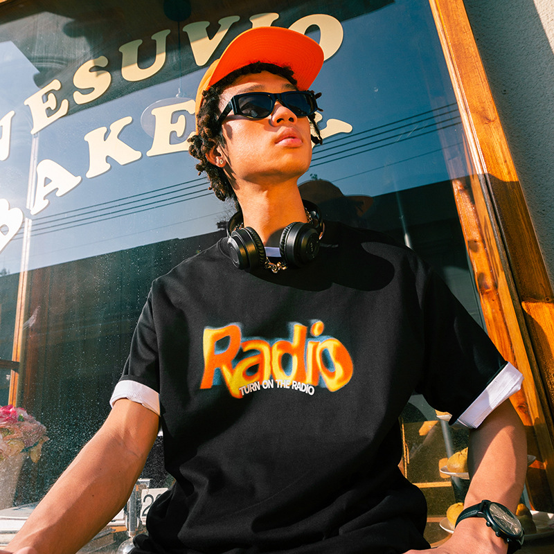 Symphony letter print T-shirt 2546S23