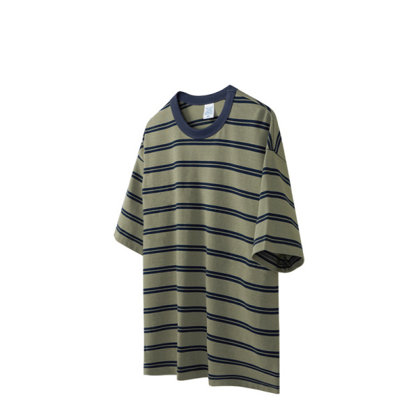 men's loose straight cotton short sleeves 8