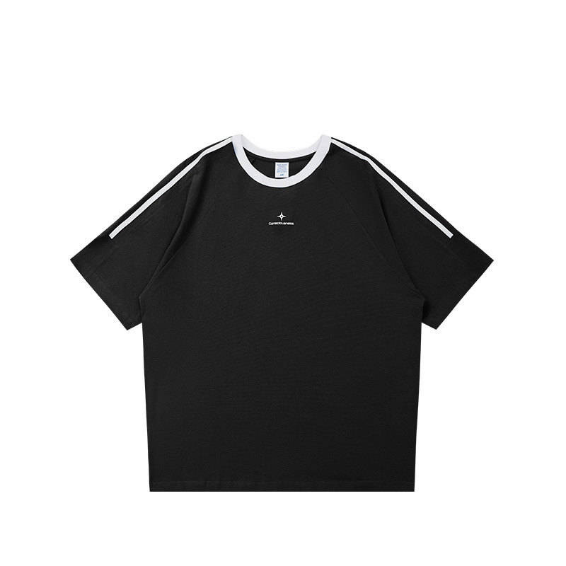 Men's trendy American style loose casual short sleeves 19