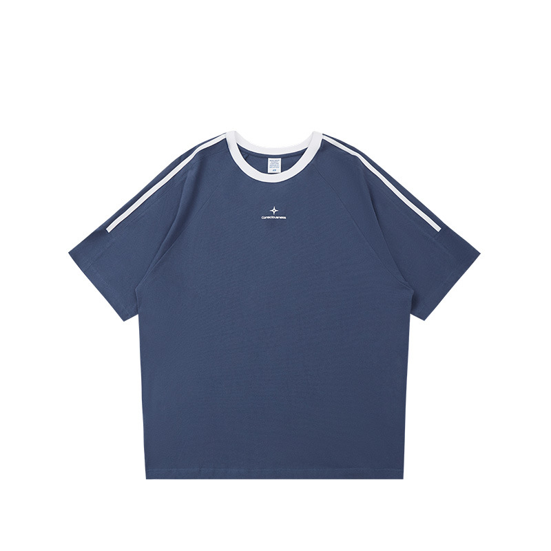 Men's trendy American style loose casual short sleeves 19