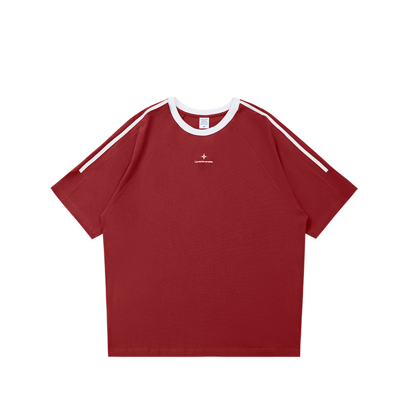 Men's trendy American style loose casual short sleeves 19