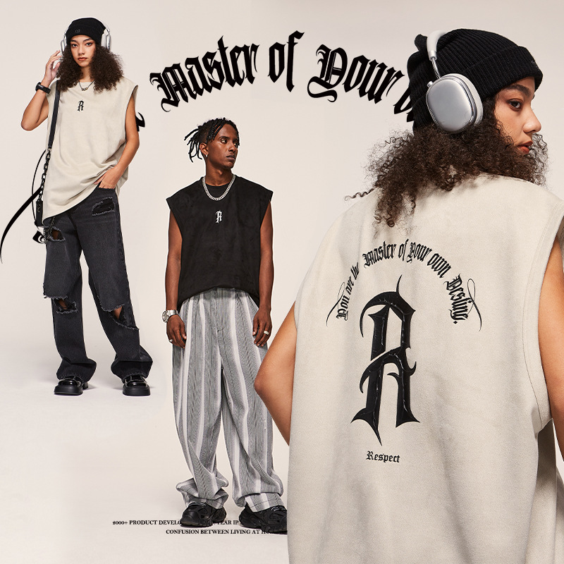 men's trendy loose sleeveless top 3