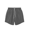 New Arrival Loose Double Pleated Drawstring Solid Color Shorts 15
