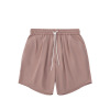 New Arrival Loose Double Pleated Drawstring Solid Color Shorts 15