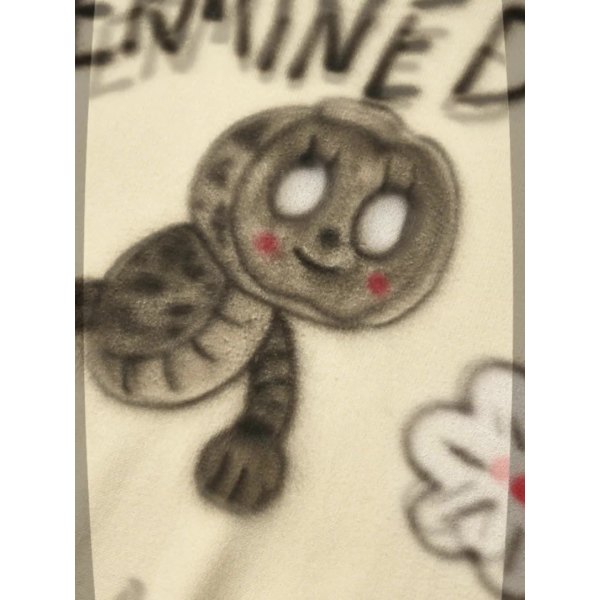 Cartoon caterpillar spray-painted trendy sweater 240919