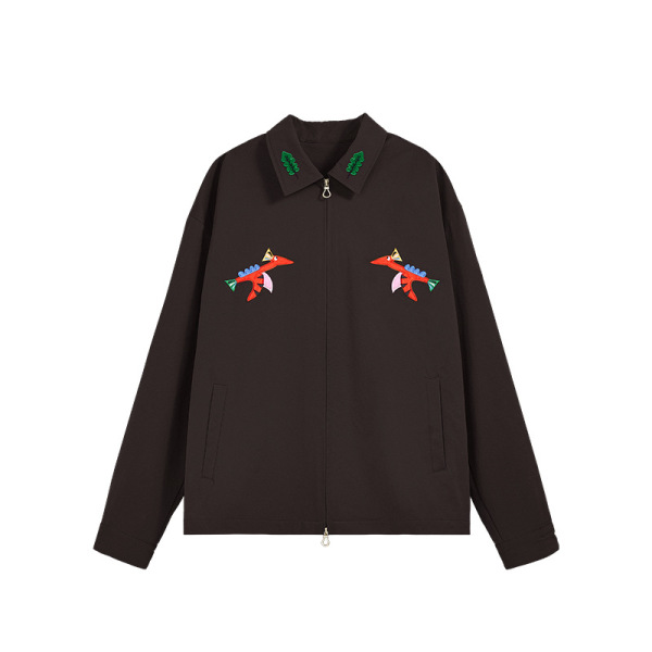 Fun embroidered short lapel jacket 240922