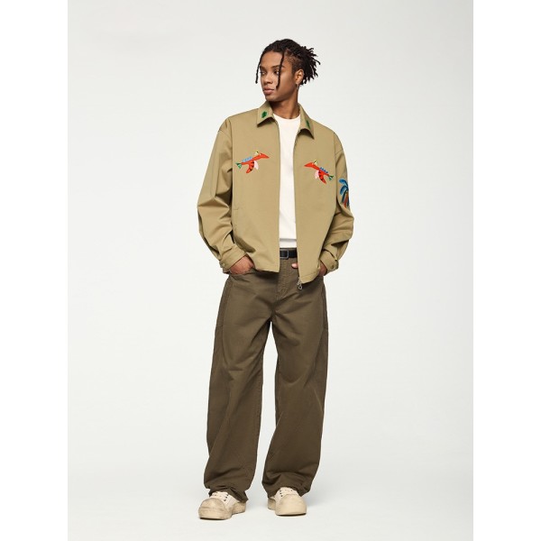 Fun embroidered short lapel jacket 240922